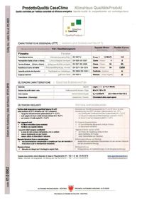 Klimahaus Produktzertifikat - holz/alu 101