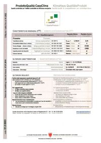 Klimahaus Produktzertifikat - holz/alu 114