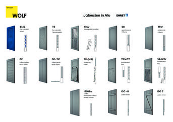 jalousien in alu Ehret