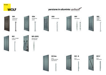 persiane in alluminio Uniform